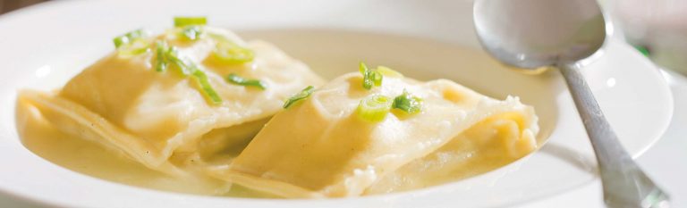 Swabian ravioli with spinach